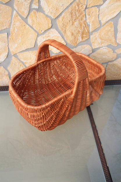 Panier à Provisions en Osier – Stable, Élégant & Fait Main