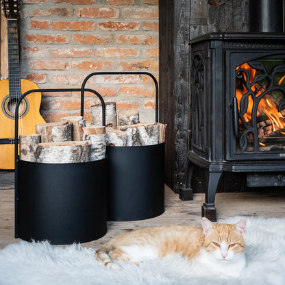 Panier en Métal Noir – Seau Décoratif Polyvalent pour la Maison