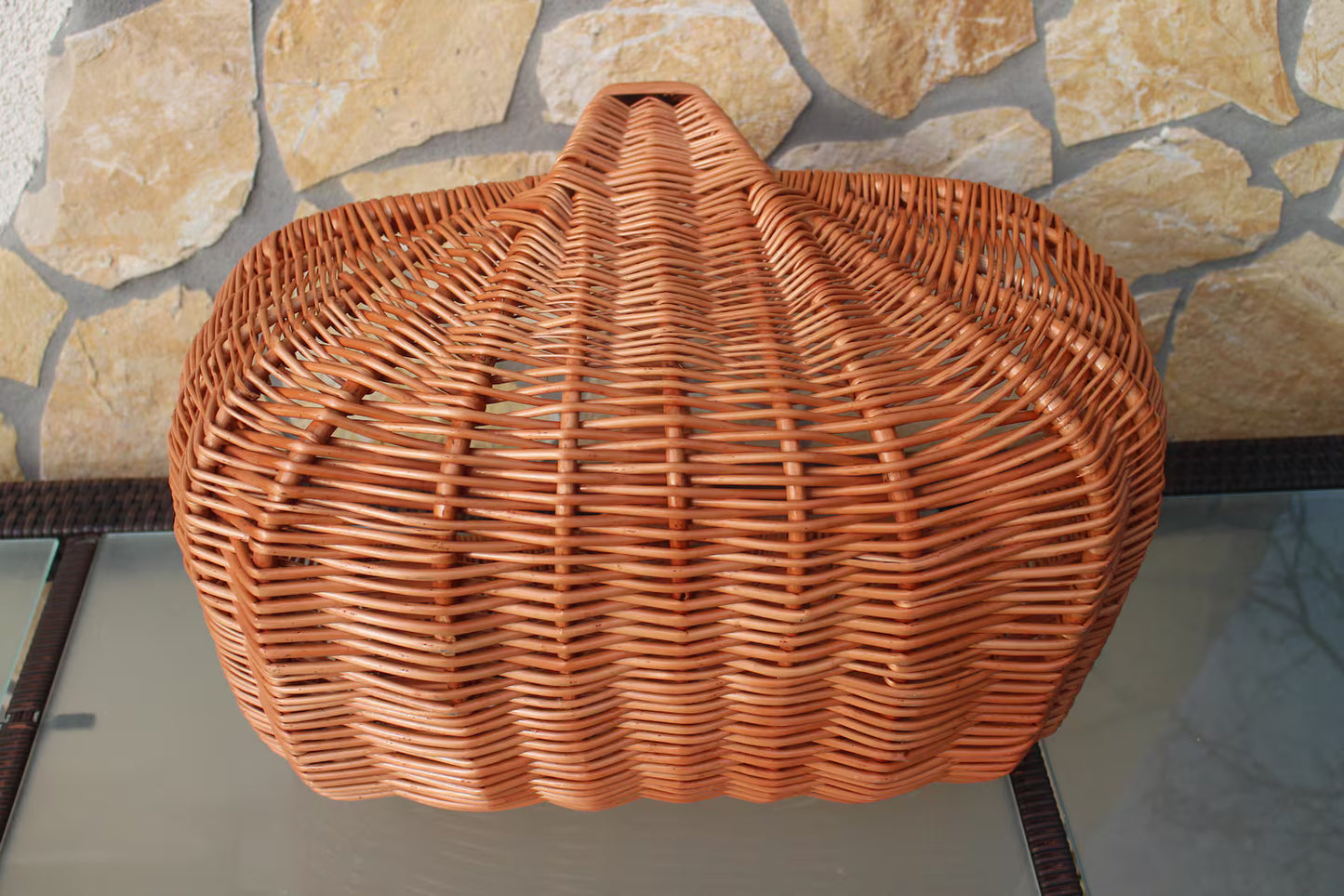 Panier à Provisions en Osier – Stable, Élégant & Fait Main